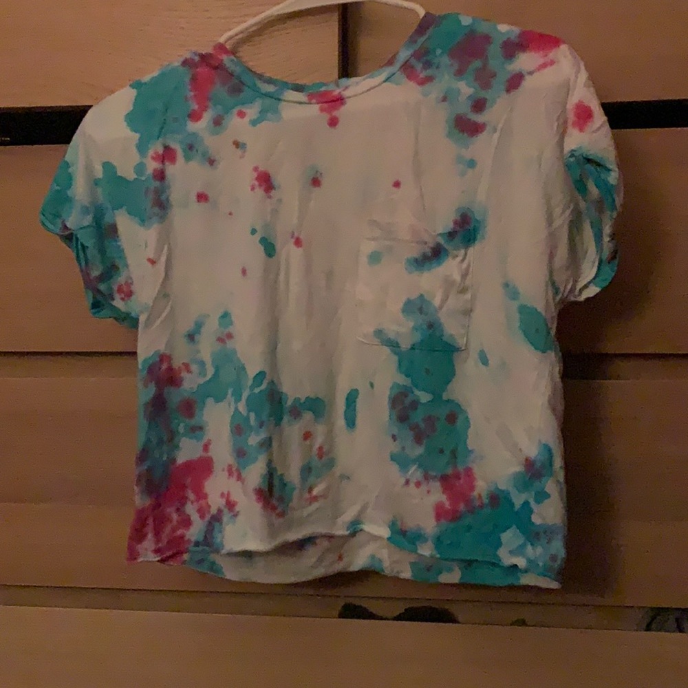 Tie-dye cropped Tee